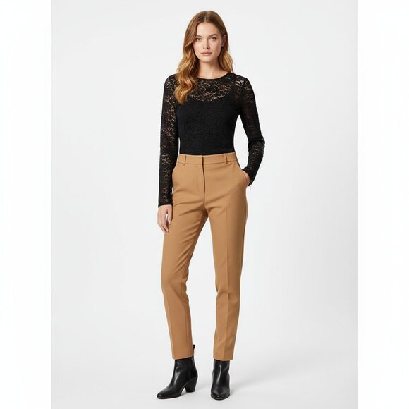 Juicy Couture Black Sheer Crochet Lace Long Sleeve Blouse Top M - Picture 7 of 7